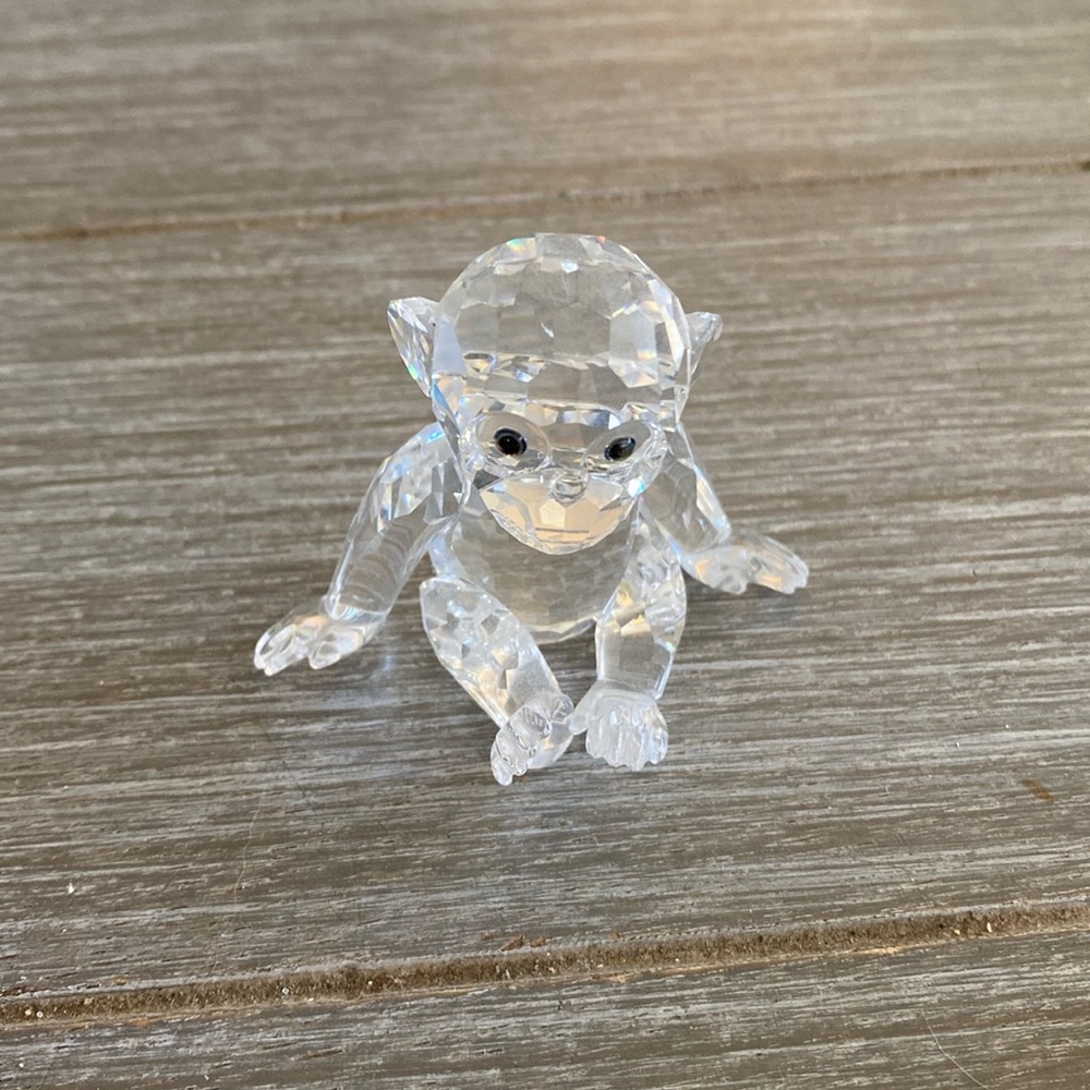 Swarovski Crystal Monkey. Mint Condition.